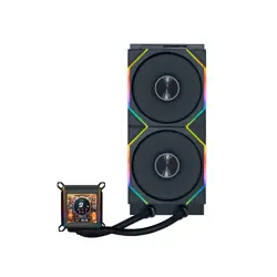 Komplet za tekočinsko hlajenje AIO Liquid Cooler Lian Li GALAHAD II LCD 280 TL Wireless, ARGB, črn