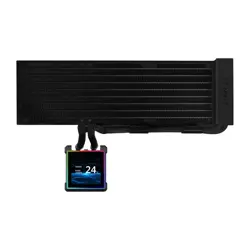 Komplet za tekočinsko hlajenje AIO Liquid Cooler Lian Li HydroShift II LCD-S 360N Fanless, črn