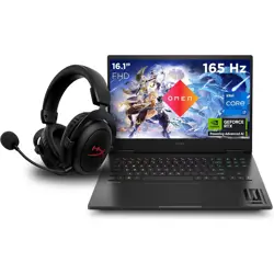Laptop HP Omen 16 16-U0003N + HyperX Cloud 2 - Glossy palmrest / i7 / RAM 32 GB / SSD Pogon / 16,0″ WUXGA