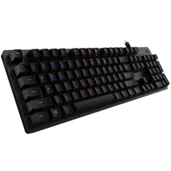 LOGITECH G512 Carbon RGB Mechanical Gaming Keyboard, GX Blue - CARBON - US INTL - USB - INTNL - G512 CLICKY