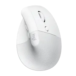 Logitech Lift za Mac, ergonomski miš, bijeli