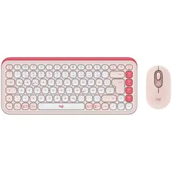 LOGITECH POP ICON COMBO - ROSE - US INTL - BT  - INTNL-973