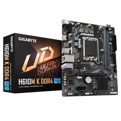 GIGABYTE Mainboard H610M K DDR4 - Micro ATX - Socket LGA1700 - Intel H610 Express