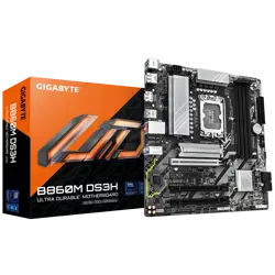 Gigabyte B860M DS3H - 2.0 - motherboard - ATX - LGA1851 Socket - AMD B850