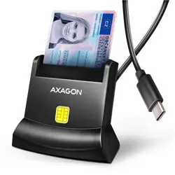 MEM CR Axagon USB-C Smart Card StandReader, CRE-SM4NC