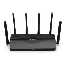 Mercusys BE9300 bežični usmjerivač (Tri-Band Wi-Fi 7 Router) 574Mbps/2880Mbps/5760Mbps (2.4GHz/5GHz/6GHz), 802.11be/ax/ac/a/b/g/n, 3×G-LAN, 1×G-WAN, 6x fiksne omni-direkcione antene