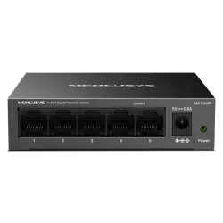 Mercusys MS105GS 5-Port Gigabit Desktop preklopnik (Switch) 5×10/100/1000Mbps, Plug & Play, Auto-Negotiation, Auto-MDI/MDIX, metalno kučište 