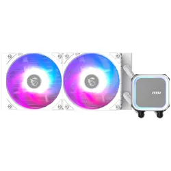 MSI CPU Cooler MAG CORELIQUID A13 240, 2x120mm Pre-installed ARGB Daisy Chain Fans, 500-2000RPM Fans, Copper Base Intel LGA 1700/1851, AMD AM5/AM4, 3Y Warranty, Black