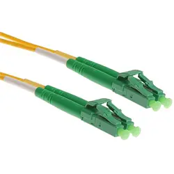 NFO Patch cord, LC APC-LC APC, Singlemode 9 125, G.657A2, Duplex, 2m