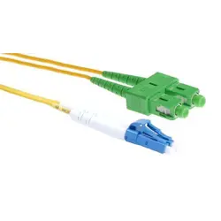 NFO Patch cord, LC UPC-SC APC, Singlemode 9 125, G.657A2, Duplex, 10m