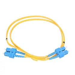NFO Patch cord, SC UPC-SC UPC, Singlemode 9 125, G.652D, 3mm, Duplex, 1m
