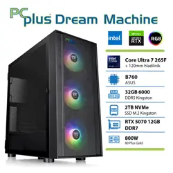 PCPLUS Dream Machine Ultra 7 265F 32GB 2TB SSD RTX 5070 12GB gaming namizni računalnik