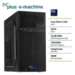 PCPLUS e-machine Core Ultra 5 235 16GB 1TB namizni računalnik
