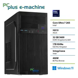 PCPLUS e-machine Core Ultra 7 265 32GB 1TB Windows 11 Home namizni računalnik