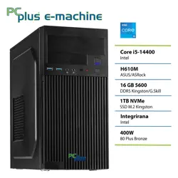 PCPLUS e-machine i5-14400 16GB DDR5 1TB namizni računalnik