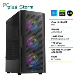 PCPLUS Storm Core i5-14400F 16GB 1TB SSD RTX 5060 8GB gaming namizni računalnik