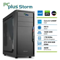 PCPLUS Storm i5-12400F 16GB 1TB NVMe SSD GeForce RTX 3050 8GB gaming namizni računalnik
