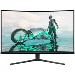 PHILIPS Monitor Evnia 3000 32M2C3500L 32 (31.5 viewable) Curved, 2560x1440 (QHD), VA, 180Hz, 1ms (GtG), FreeSync, G-SYNC compatible, HDR10, 2xHDMI, 1xDP