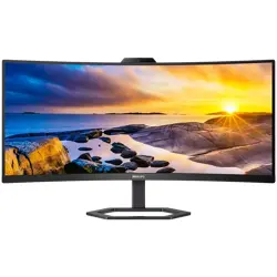 PHILIPS Monitor LED 34E1C5600HE/00  Collaboration  34" 3440 x 1440 @ 100 Hz* 21:9 1ms MPRT 300  cd/m² 3000:1  HDMI 2.0 x 1, DisplayPort 1.2 x 1, USB-C x 1 (DisplayPort Alt mode, data and Power Deliver