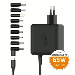 Port punjač 65W GaN2 USB-C univerzalni,9 nastavaka