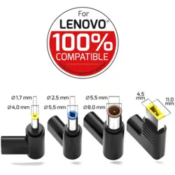 Port punjač 65W GaN2 USB-C za Lenovo NB,4 nastavka