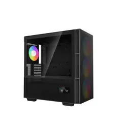 Računalniško ohišje DeepCool CH560 Digital, E-ATX, ARGB, LCD, kaljeno steklo, črno