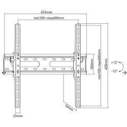 SBOX zidni nosač 32"-70", do 40kg