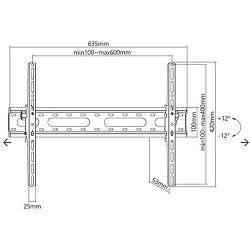 SBOX nagibni nosač 37"-80", do 45kg