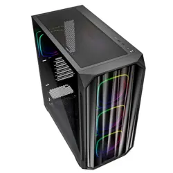 SHARKOON AK5M RGB midiATX okno črno ohišje