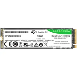 SSD SEAGATE BarraCuda 530 512GB M.2 2280-S2 PCIe Gen4 x4 NVMe 2.0, Read/Write: 7200/4300 MBps, TBW 300