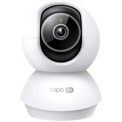 Tapo C250 Pan/Tilt AI Home Security Wi-Fi Camera, 4K 8MP resolution, Smart AI Detection, microSD up to 512GB, Two-Way Audio, Night Vision up to 40ft