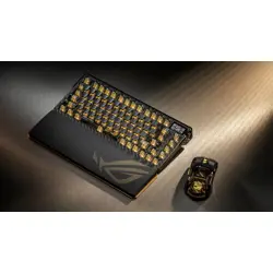 Tipkovnica ASUS ROG Azoth Extreme Edition 20, NX Snow, PBT, OLED, RGB, USB, US