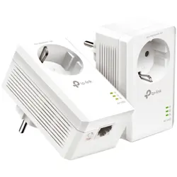 TP-Link AV1000 Powerline Gigabit mrežni adapter, 1000Mbps, dodatna strujna utičnica, HomePlug AV2 (duplo pakiranje)