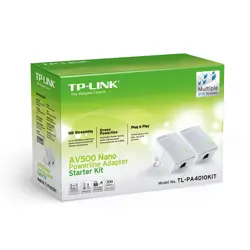 TP-Link PA4010 KIT, 500Mbps powerline starter kit