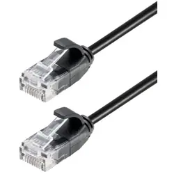 Transmedia CAT6a Thin U UTP Patch Cable 0,5m black