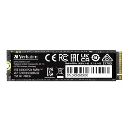 Verbatim Vi5000 1TB SSD M.2 NVMe PCIe Gen4x4, R/W: 5000/4500MB/s