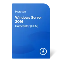 Windows Server 2016 Datacenter (16 cores) OEM digital certificate