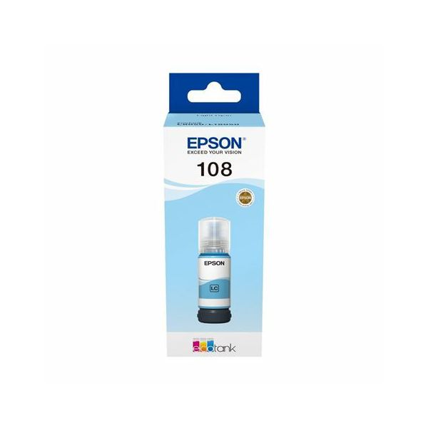 Tinta Epson EcoTank 108 Light Cyan