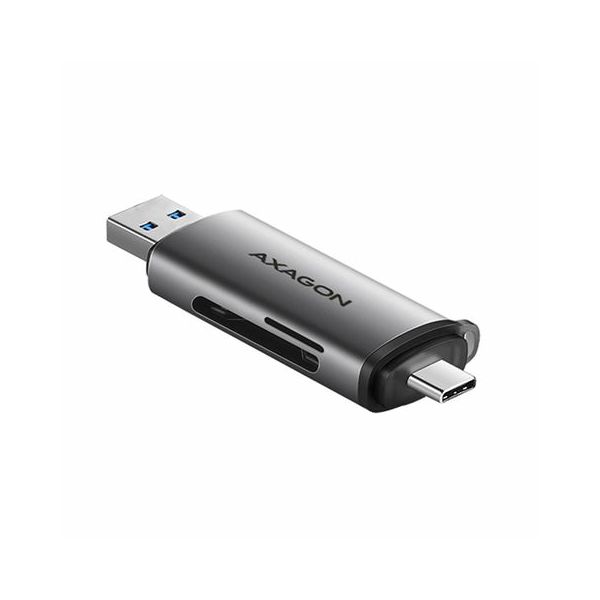 AXAGON CRE-SAC External USB 3.2 Gen1 Type-C+Type-A 2-slot SD/microSD