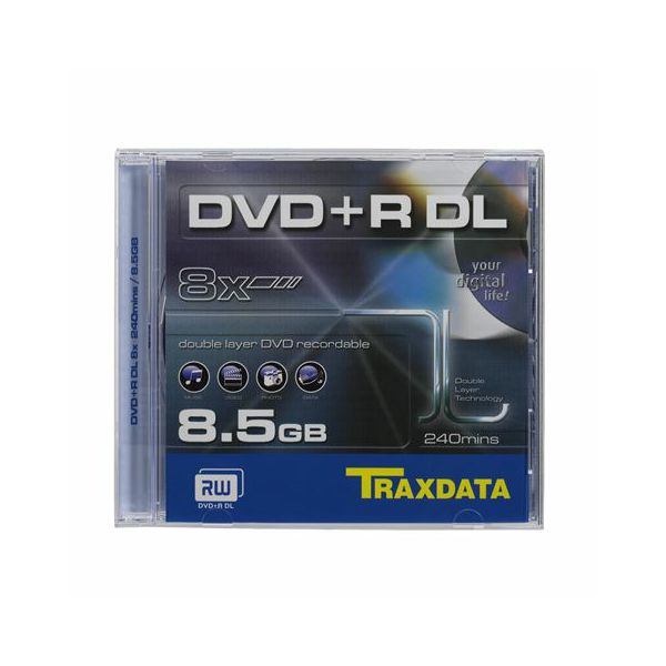 TRAXDATA OPTIČKI MEDIJ DVD+R DUAL LAYER 8X BOX 1