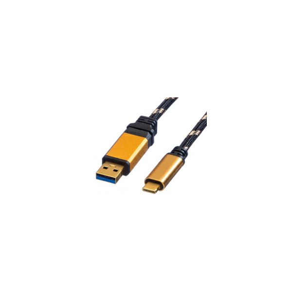 Roline GOLD USB3.1 Gen2 kabel TIP A-C M/M, 1.0m