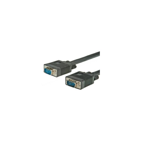 Roline HQ monitor kabel, HD15 M/M, 15m 