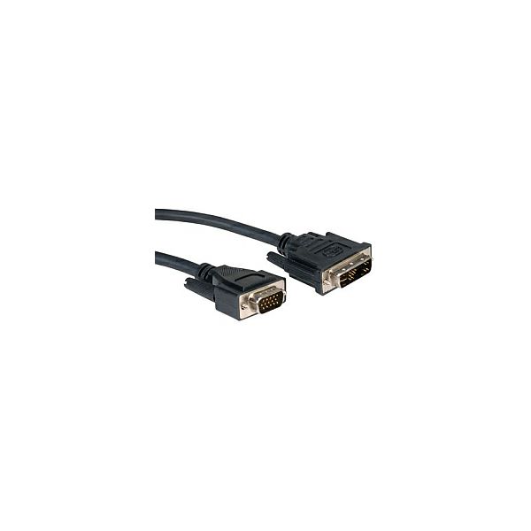 Roline DVI kabel, DVI-A (12+5) M na HD15 M, 2.0m