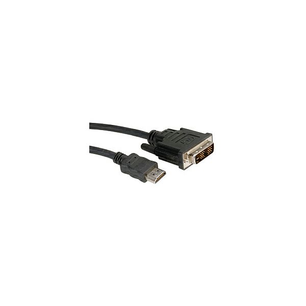 Roline DVI kabel, DVI-D (18+1) M na HDMI M, 3.0m
