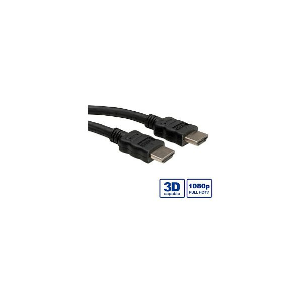 Roline HDMI kabel sa mrežom, HDMI M - HDMI M, 5.0m