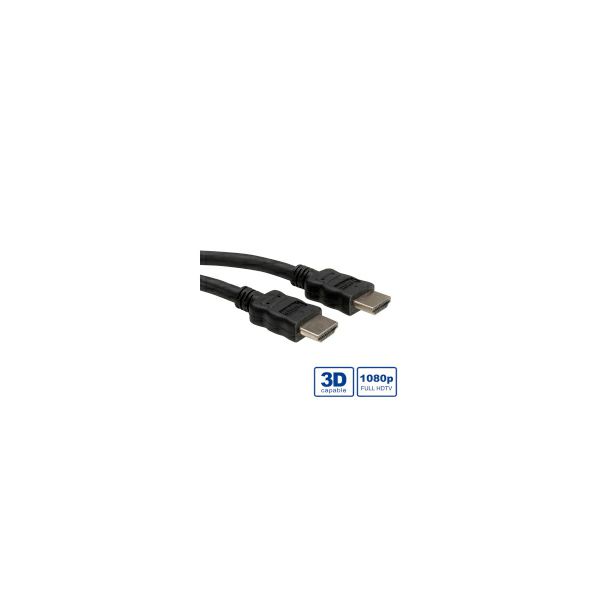 Roline HDMI kabel sa mrežom, HDMI M - HDMI M, 15m