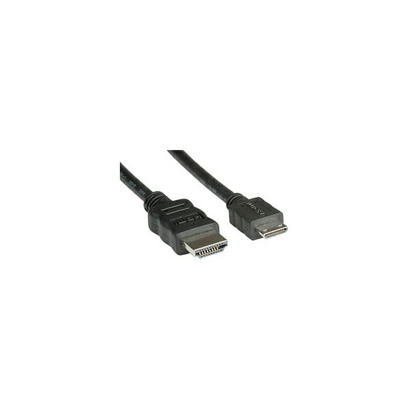 Roline HDMI kabel sa mrežom, TIP A (M) - TIP C (M) (mini), 2.0m