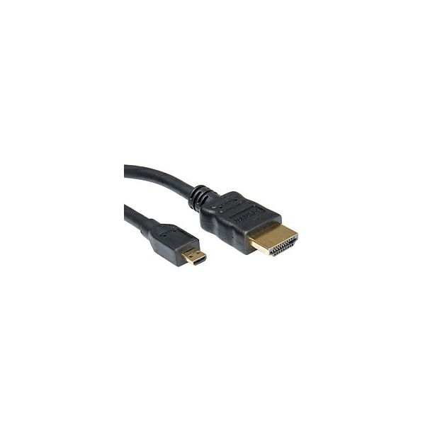 Roline HDMI kabel sa mrežom, TIP A (M) - TIP D (M) (micro), 2.0m