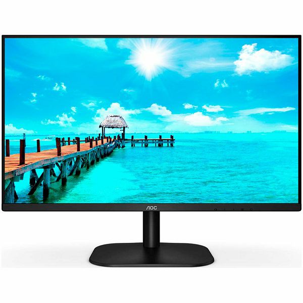 Monitor 23.8 AOC 24B2XH Black IPS, 16:9, 1920x1080, 4ms, 250 cd/m2, 1000:1, D-Sub, HDMI, vesa