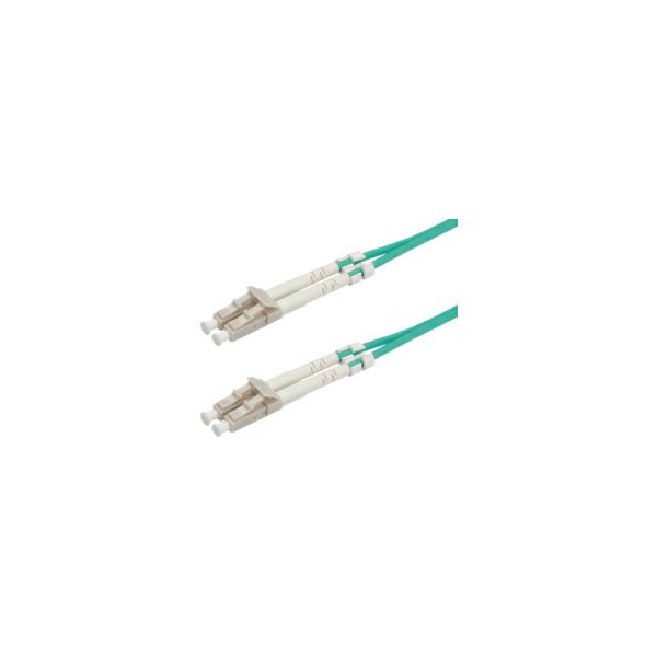 Roline optički mrežni kabel LC-LC, 50/125 OM3 duplex, 1.0m, tirkizni